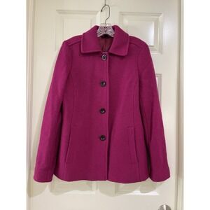 LANDS END women wool blend coat size 6